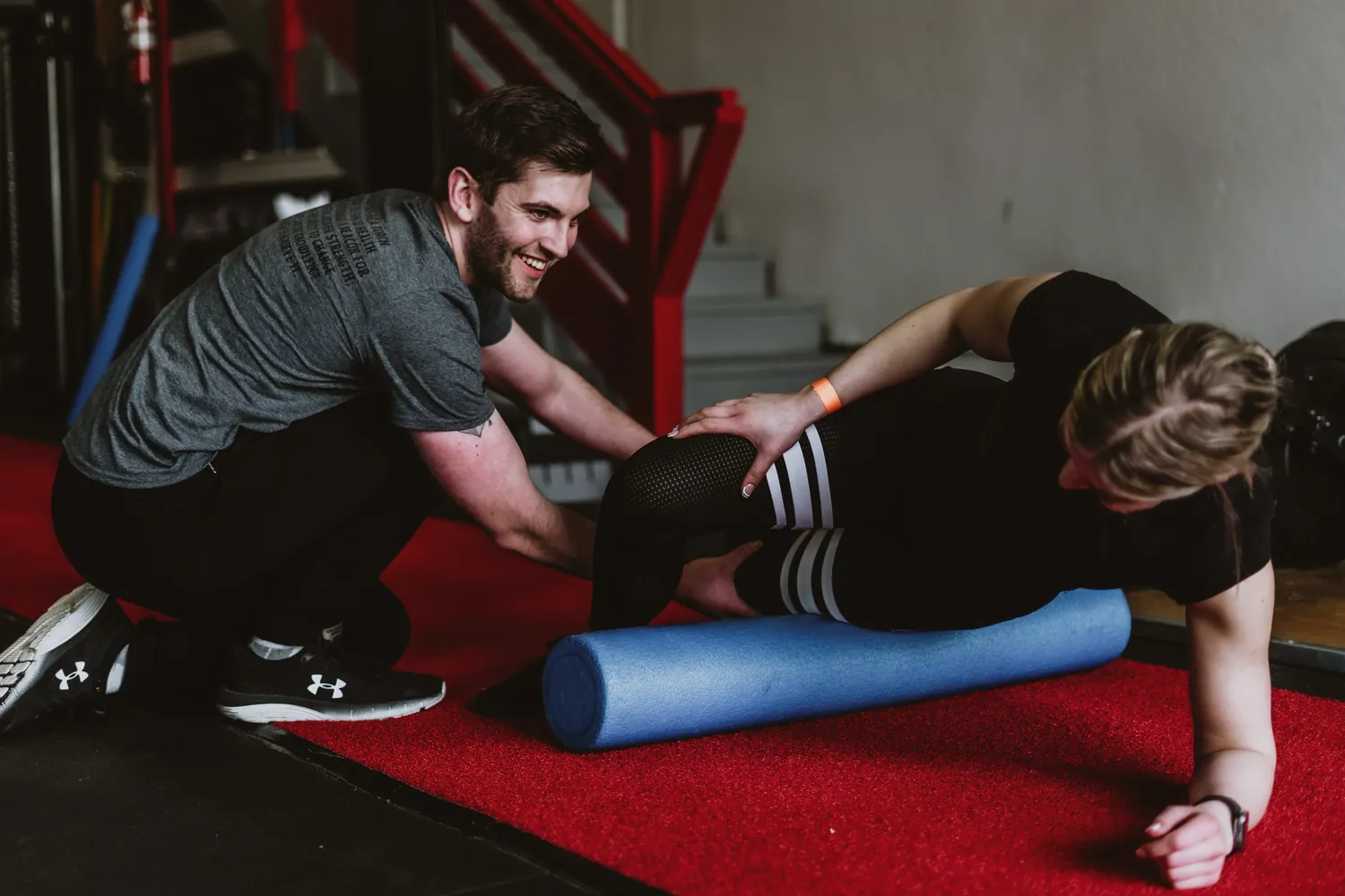 Wellness training in Langley – adult client working with a trainer at Kenaz Training